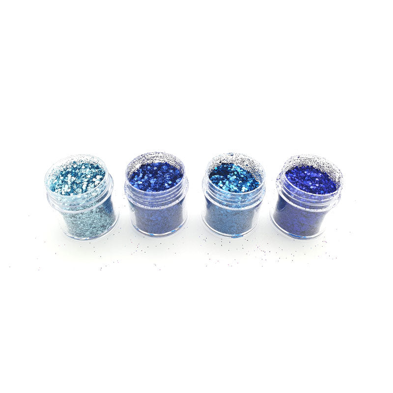 Mixed Size Glitter 4 pc set - 5 Colour Ways - Colour & Create NZ