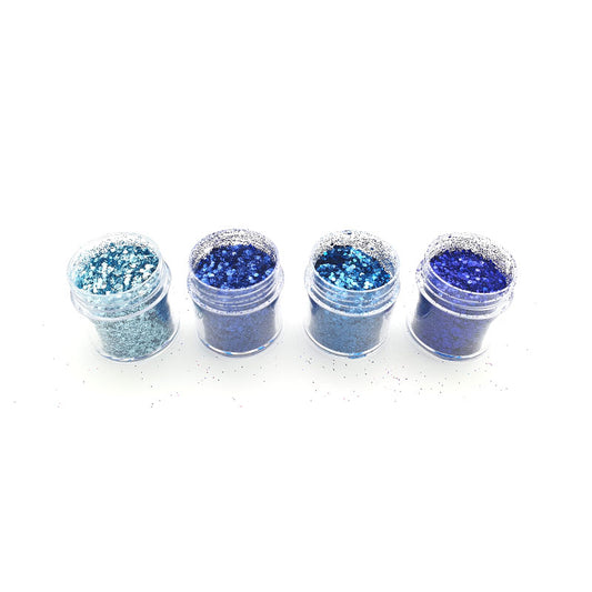 Mixed Size Glitter 4 pc set - 5 Colour Ways - Colour & Create NZ