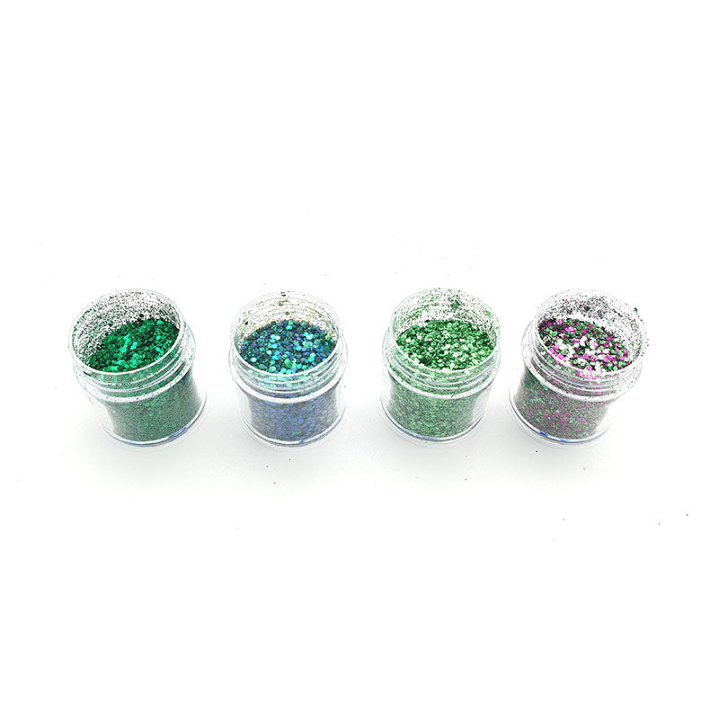 Mixed Size Glitter 4 pc set - 5 Colour Ways - Colour & Create NZ