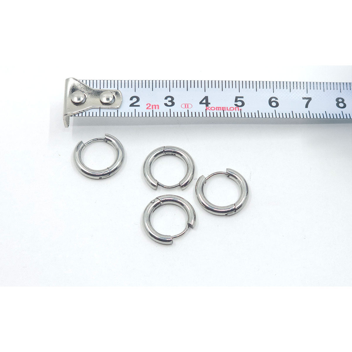 *NEW SIZES* Stainless Steel Hoops- 2 pair, 3 Colours - Colour & Create NZ
