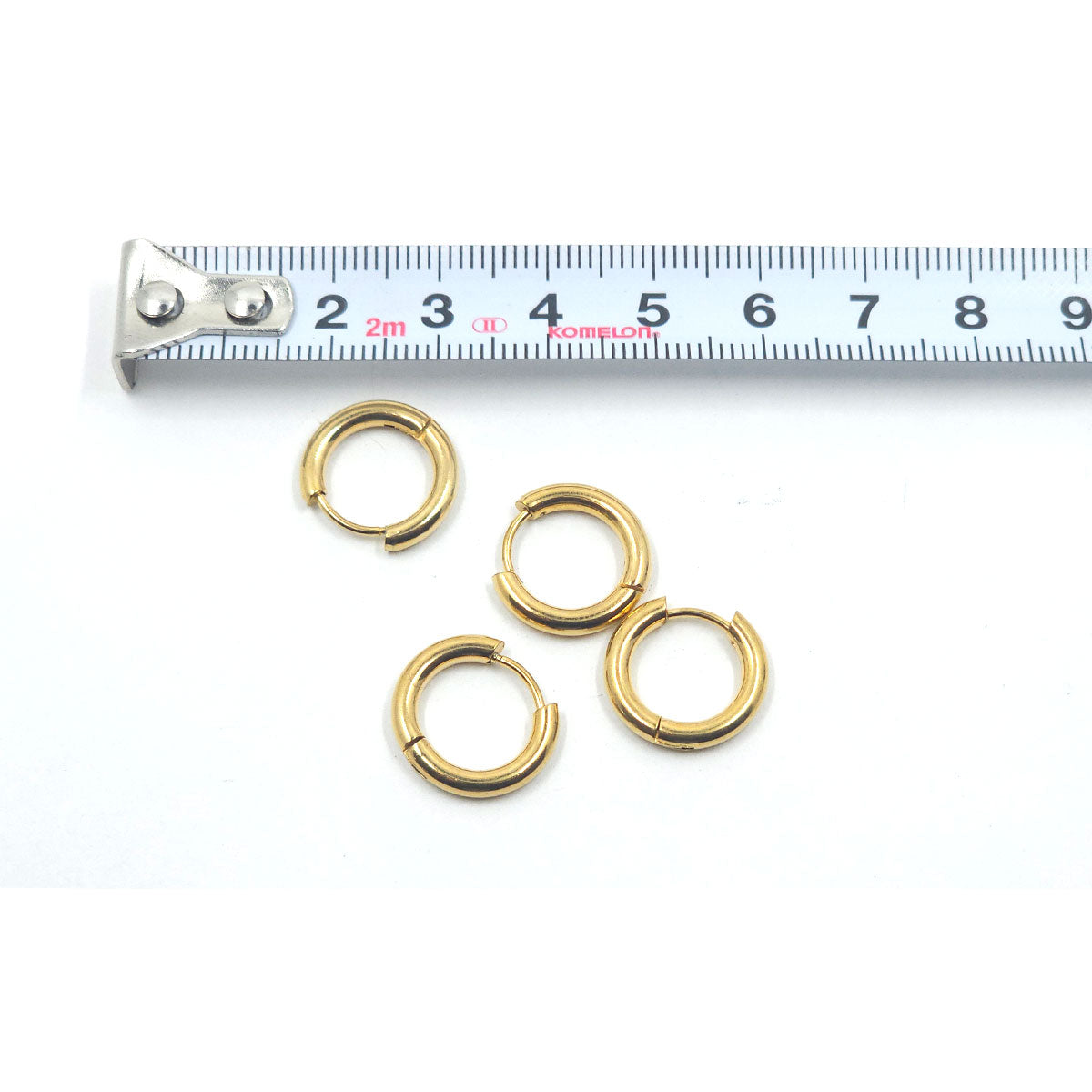 *NEW SIZES* Stainless Steel Hoops- 2 pair, 3 Colours - Colour & Create NZ