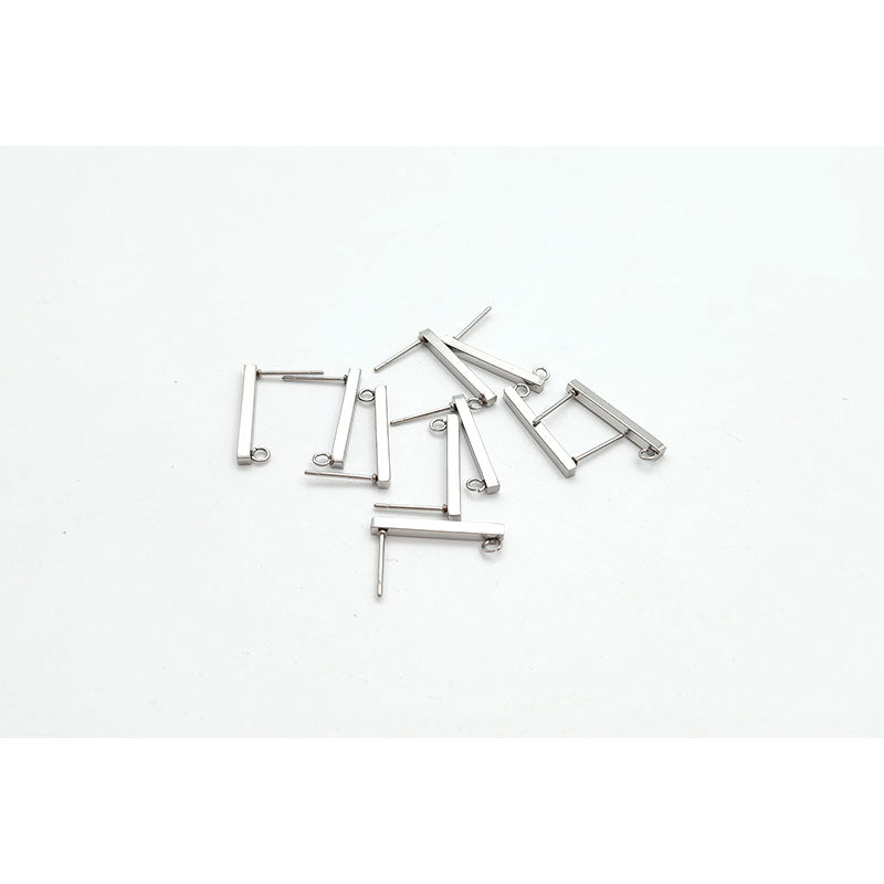 20mm Bar Stud Stainless Steel - 10pcs, 2 colours - Colour & Create NZ