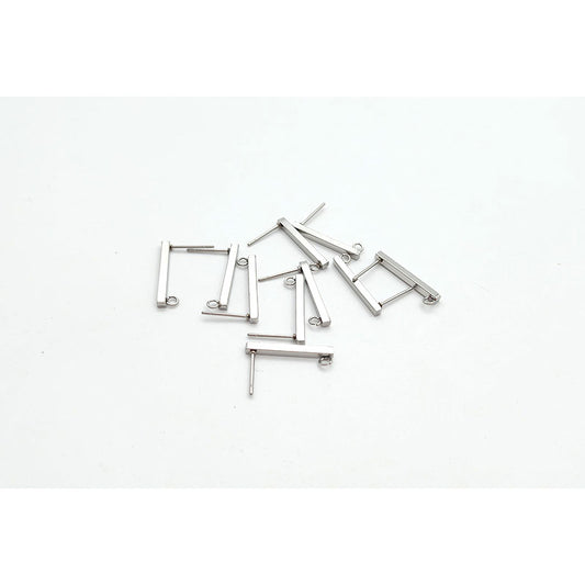 20mm Bar Stud Stainless Steel - 10pcs, 2 colours - Colour & Create NZ