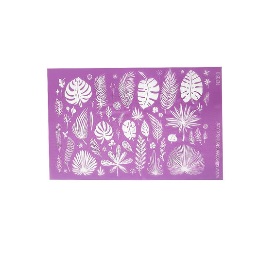 Silk Screen - Tropical Leaves - Colour & Create NZ