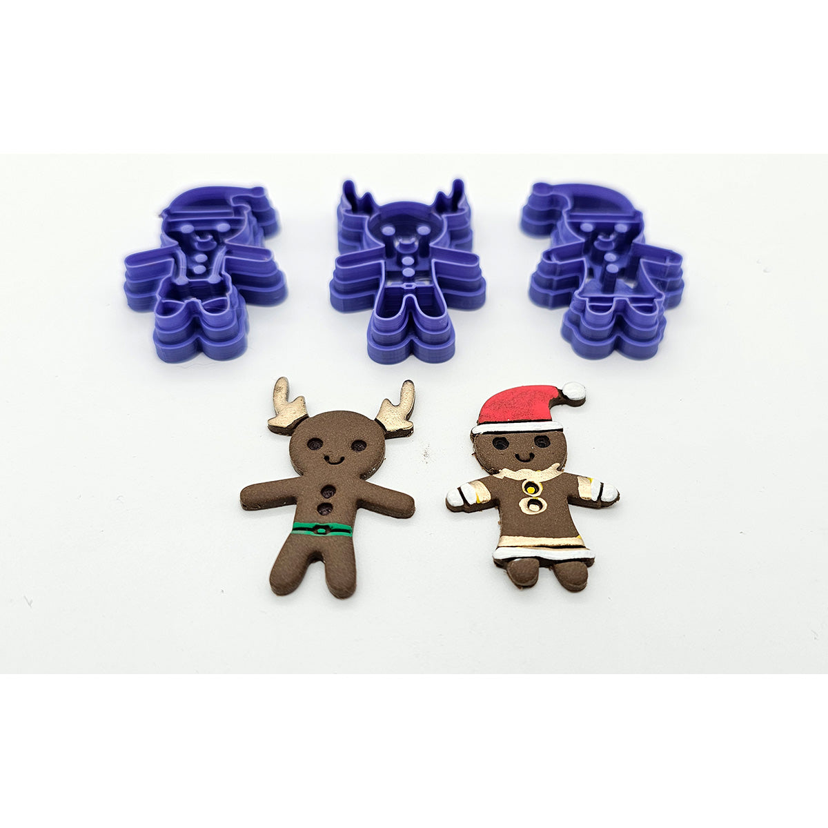 Christmas Gingerbread Man Dressup Clay Cutters - Colour & Create NZ