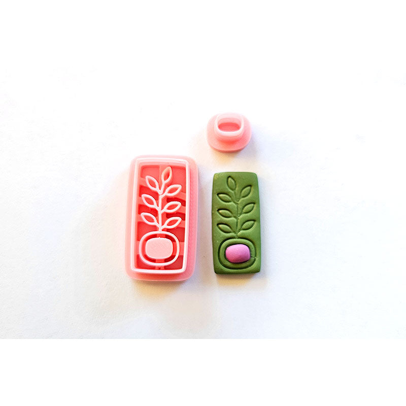 135. Leafy/Plant Cutters with gem inserts- 5 options