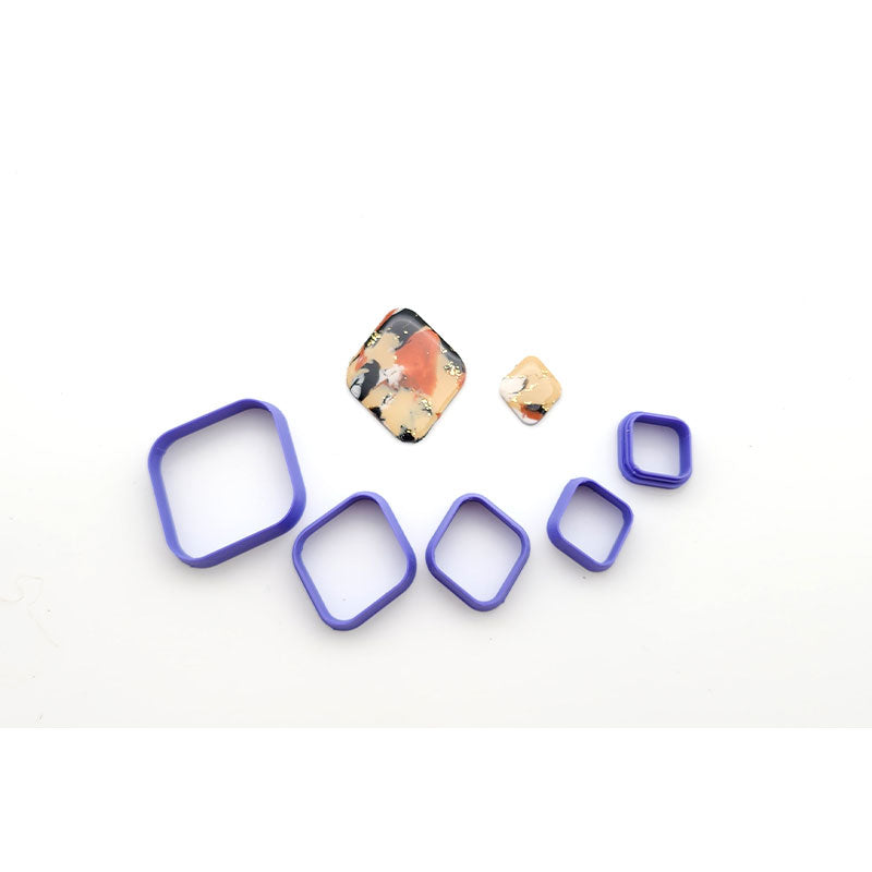 36. Rounded Diamond Cutter 5 pc set - Colour & Create NZ