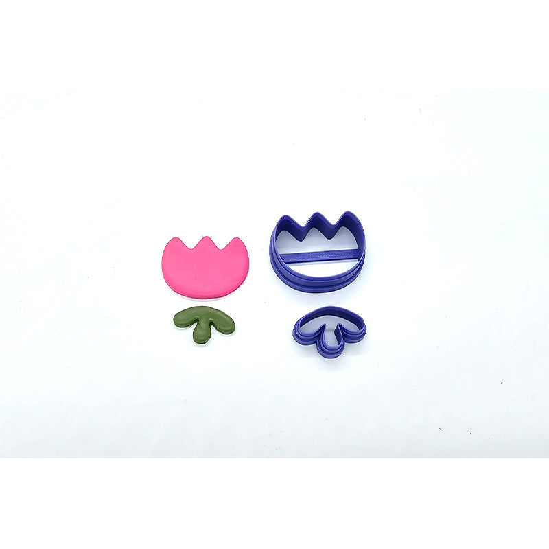 Tulip with Leaf Dangle Cutter Set of 2 - Colour & Create NZ