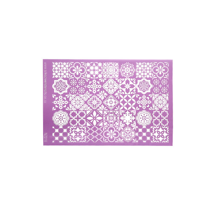 Silk Screen - Moroccan Tiles - Colour & Create NZ