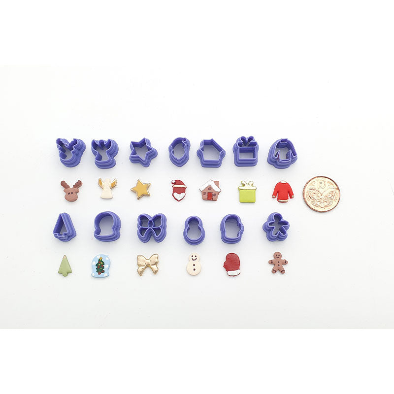 Christmas Micro Cutters - 13 pc set or single - Colour & Create NZ