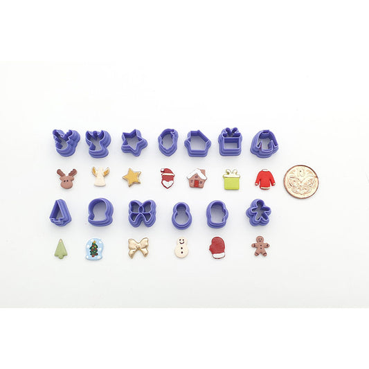 Christmas Micro Cutters - 13 pc set or single - Colour & Create NZ