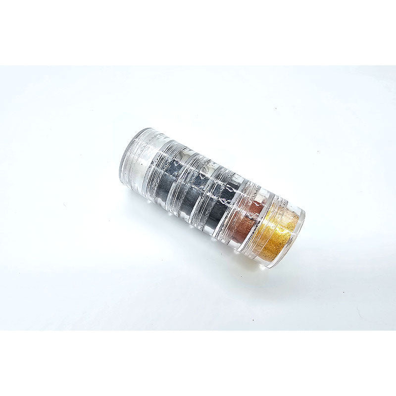 6pc Mica Powder Tower - Neutral/Metallic Mix - Colour & Create NZ