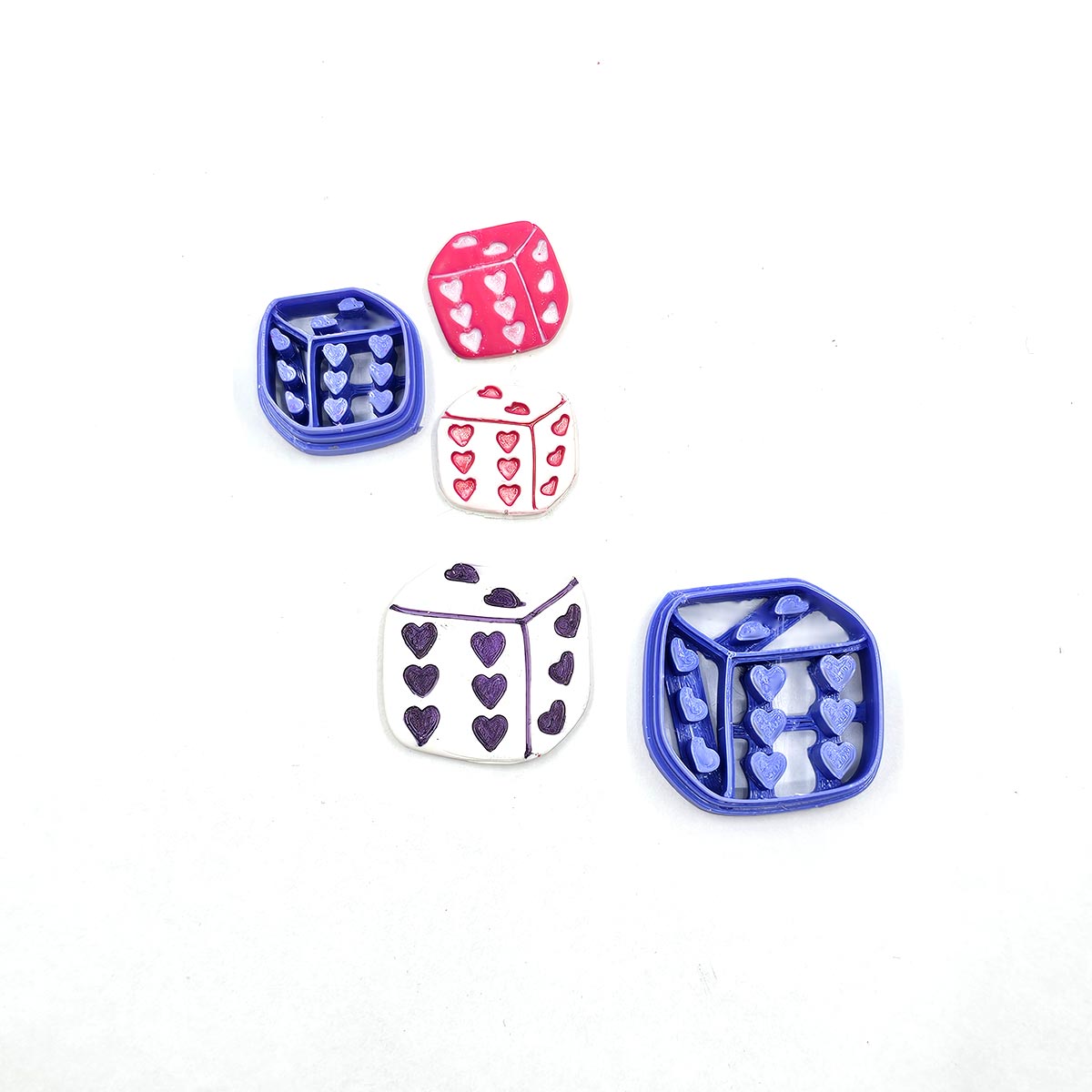 Lucky in Love - Heart Dice - Colour & Create NZ