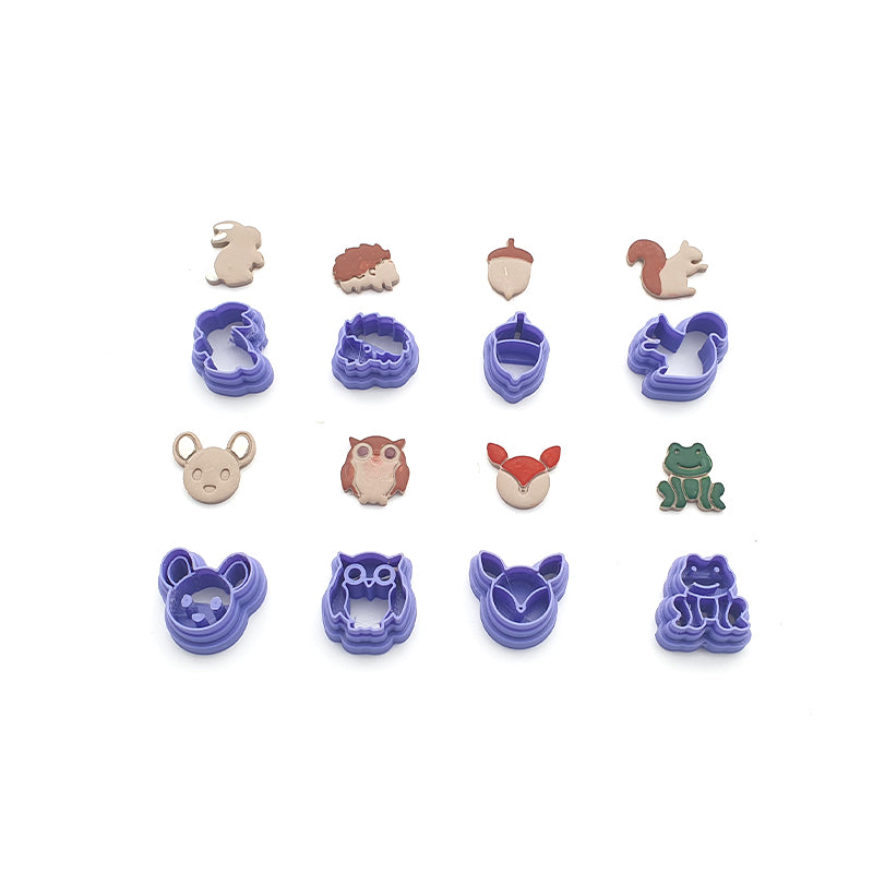 Woodland Creatures Stud Cutters - 8 options - Colour & Create NZ
