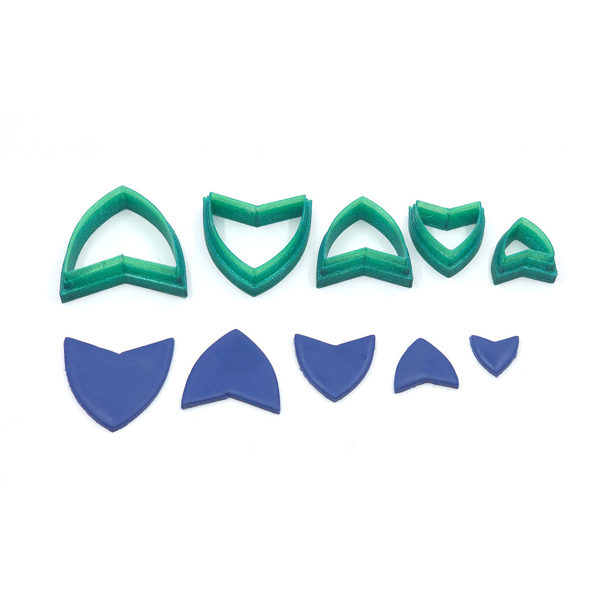 125. Curved Triangle Shield Cutter 5 pc set - Colour & Create NZ