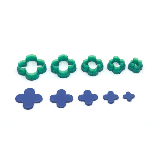 123. Quatrefoil Floral Cutter 5 pc set - Colour & Create NZ