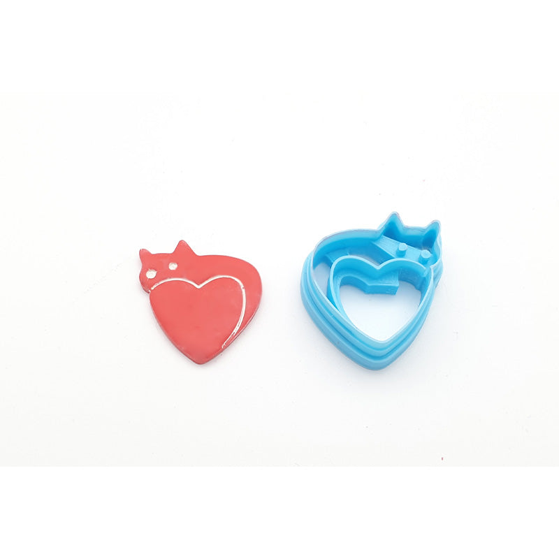 Cat with Heart Cutter - Colour & Create NZ