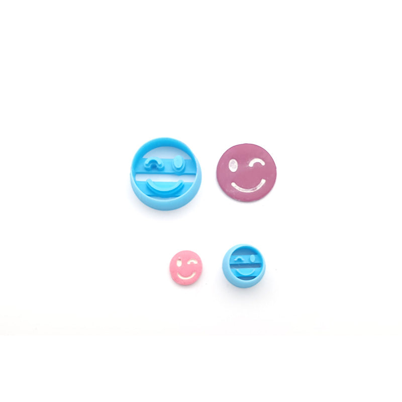 Wink Emoji Cutter - 2 sizes - Colour & Create NZ