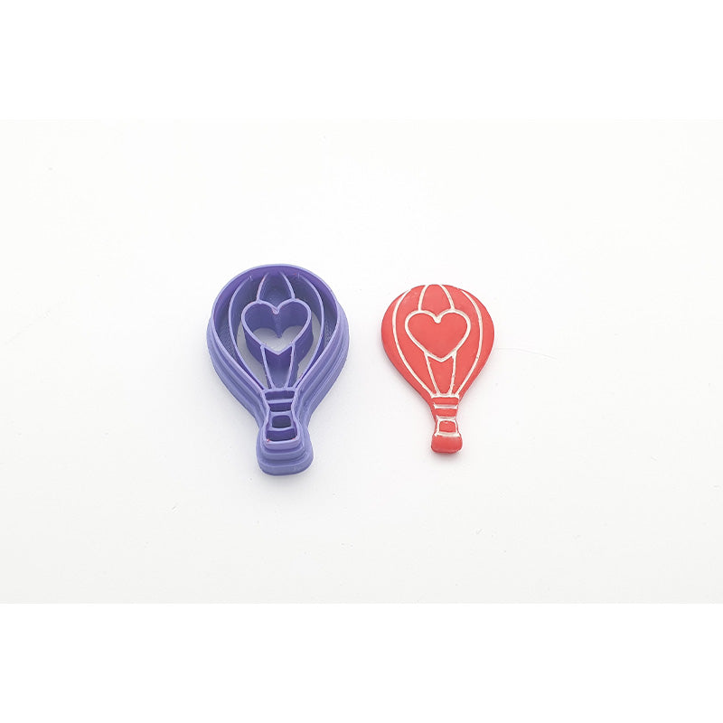Hot Air Balloon with Heart imprint Cutter - Colour & Create NZ