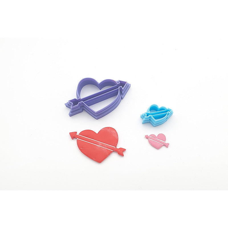 Heart & Arrow Cutter - 2 sizes - Colour & Create NZ