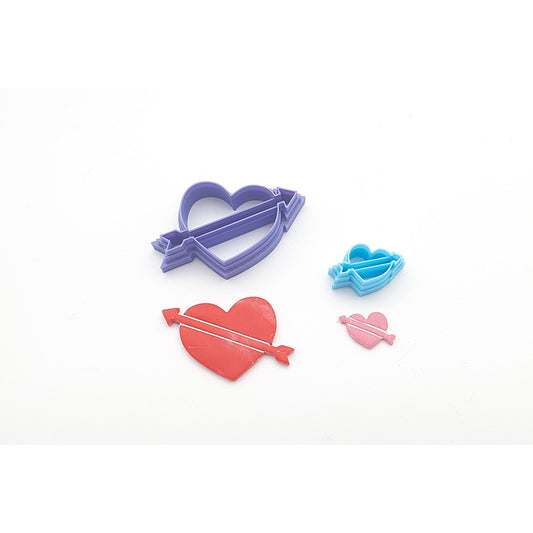 Heart & Arrow Cutter - 2 sizes - Colour & Create NZ