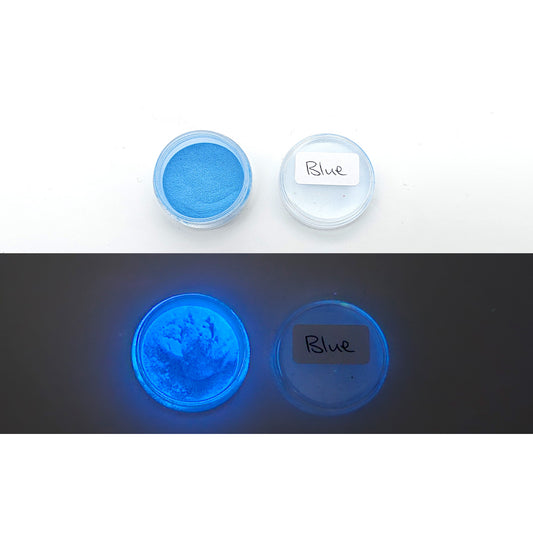 GLOW IN THE DARK Mica Powder - Blue - Colour & Create NZ
