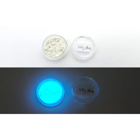 GLOW IN THE DARK Mica Powder - Sky Blue - Colour & Create NZ