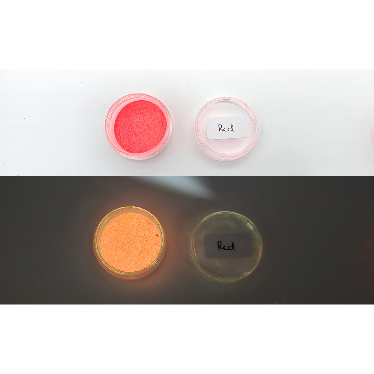 GLOW IN THE DARK Mica Powder - Red - Colour & Create NZ