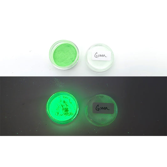 GLOW IN THE DARK Mica Powder - Green - Colour & Create NZ