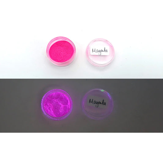 GLOW IN THE DARK Mica Powder - Magenta - Colour & Create NZ