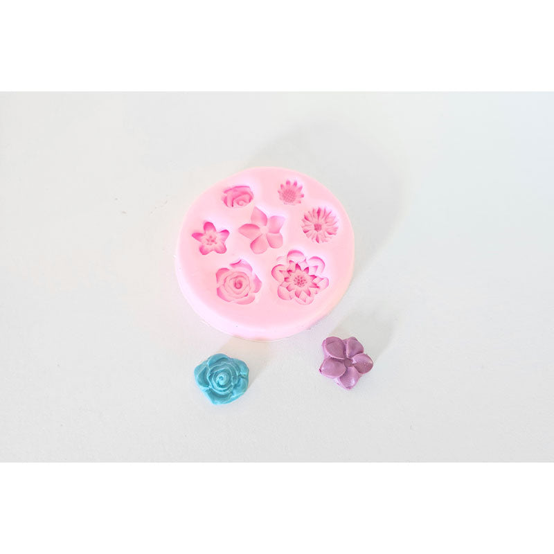 7 pc Floral Silicone Mould