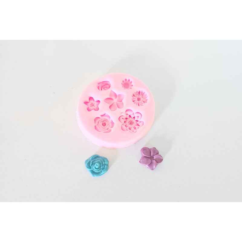 7 pc Floral Silicone Mould