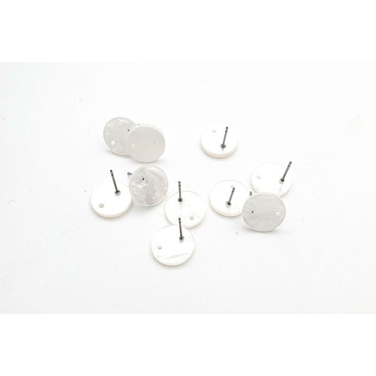 14mm Round Acrylic Stud - 10pc - 2 colours - Colour & Create NZ