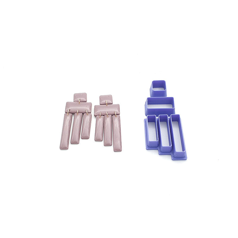 60. 3 Stepped Rectangle Dangle Cutter Set - 3pc - Colour & Create NZ