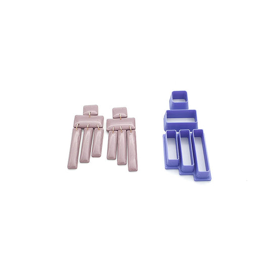 60. 3 Stepped Rectangle Dangle Cutter Set - 3pc - Colour & Create NZ