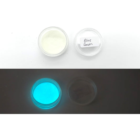 GLOW IN THE DARK Mica Powder - Blue Green - Colour & Create NZ