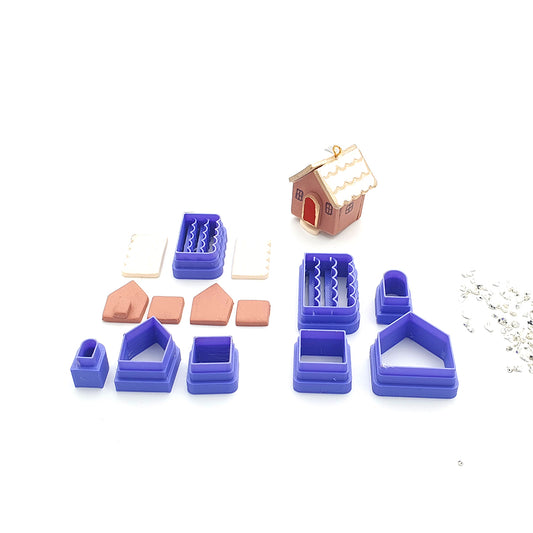 3D Christmas Gingerbread House - 2 sizes - Colour & Create NZ