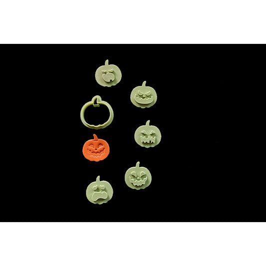 Halloween 25 - Pumpkin with face stamps- 6pc set