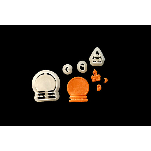 Halloween 25 - Spooky House Globe - 4 pc set
