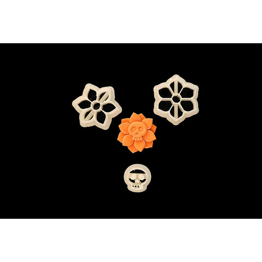 Halloween 25 - Skeleton Flower - 3pc set