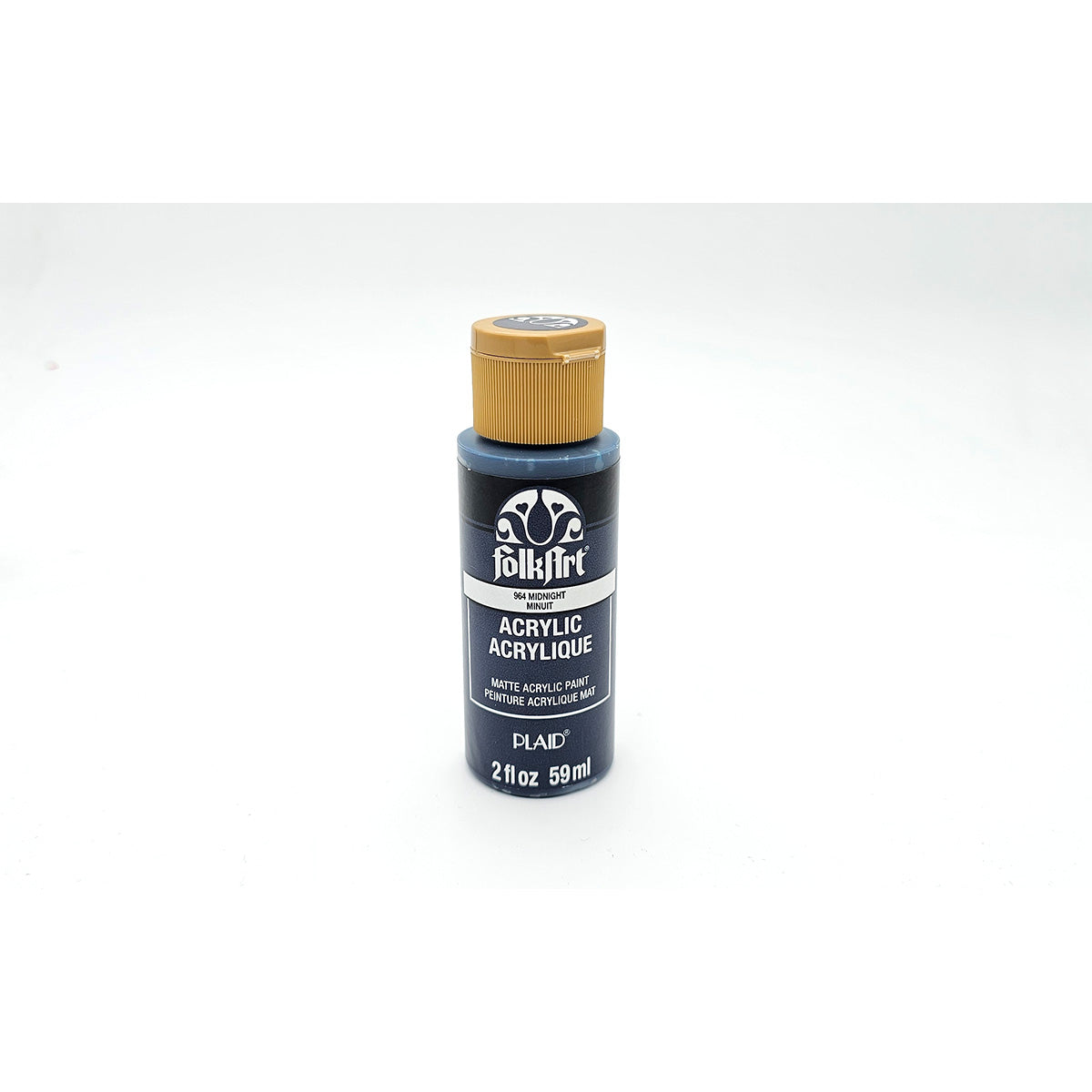 Folk Art Acrylic Matte Paint - Midnight - Colour & Create NZ
