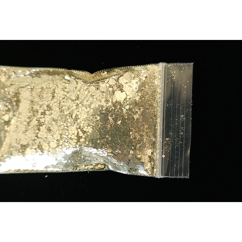 Chunky Mix Glitter - Single Shade - Black/White/Golds