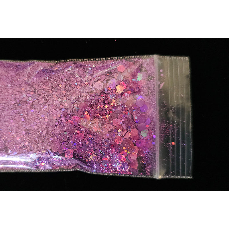 Chunky Mix Glitter - Single Shade - Pinks/Purples