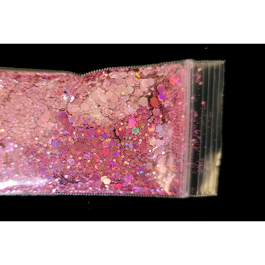 Chunky Mix Glitter - Single Shade - Pinks/Purples