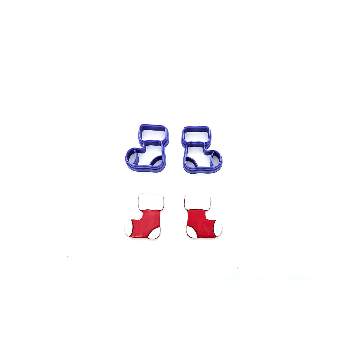 Christmas Socks Clay Cutter Set - Colour & Create NZ