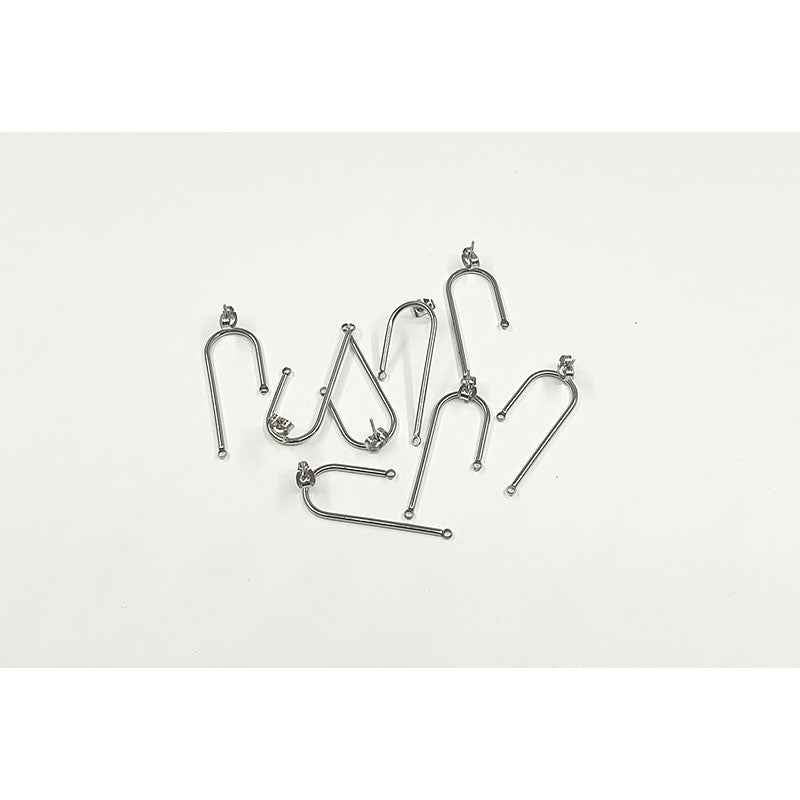 Abstract Arch Stainless Steel earring - 10pc