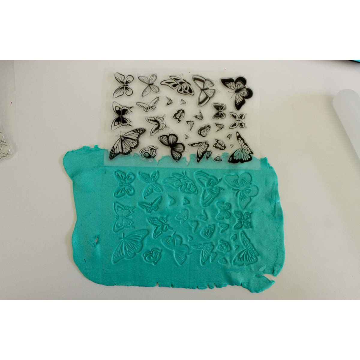 Single Butterflies Texture Stamp Sheet