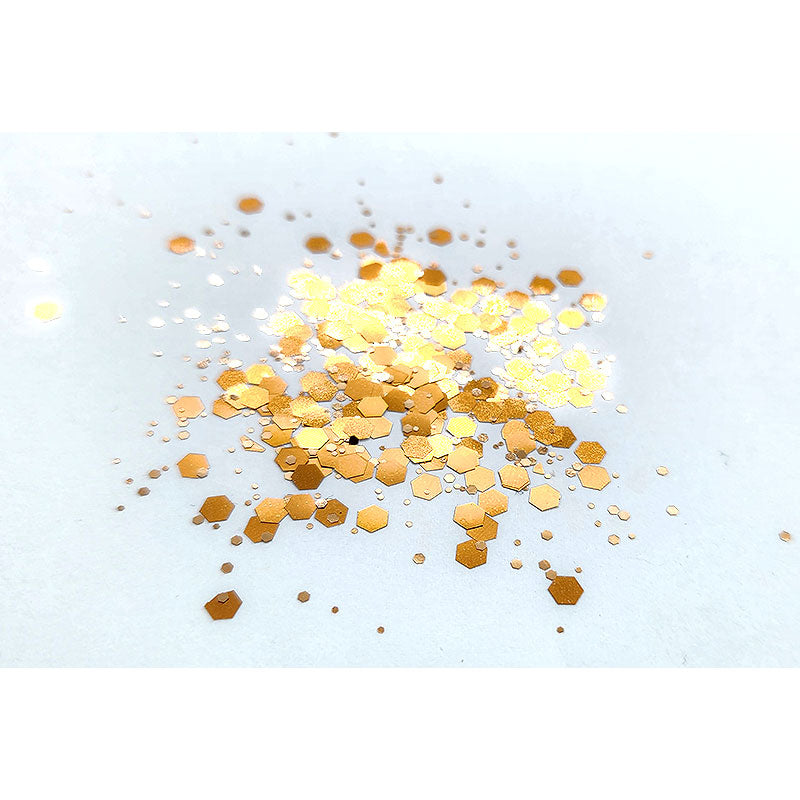Chunky Mix Glitter  - Copper Gold - Colour & Create NZ