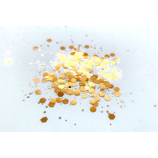 Chunky Mix Glitter  - Copper Gold - Colour & Create NZ