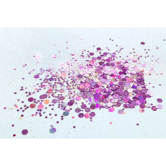 Chunky Mix Glitter  - Princess Pink - Colour & Create NZ